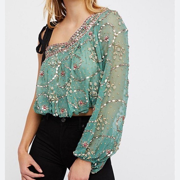 Y2K Free people sari blouse - Picture 1 of 16